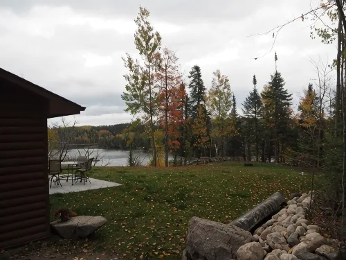 Enjoy privacy in this newly built cabin with spectacular view of North Star Lake