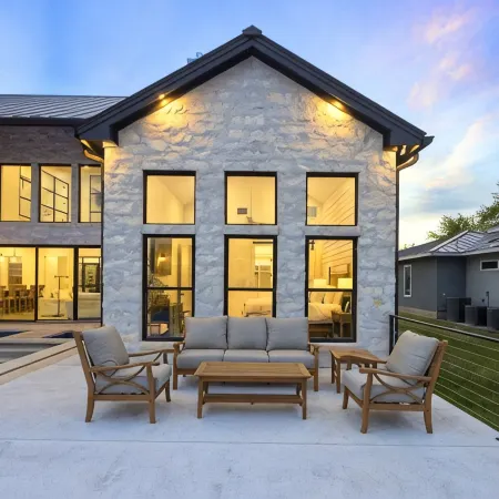 LBJ Retreat - Luxurious Lake LBJ Waterfront - German Farmhouse Getaway