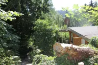 Modernly Furnished Bungalow with Fireplace, Surrounded by Greenery. - 3-Star
