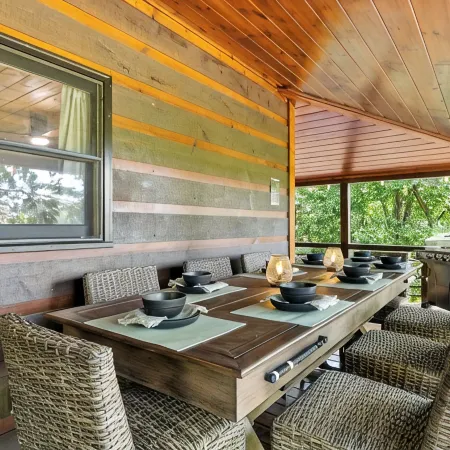 Dog Friendly Cabin w/ Amenities Galore! Frisbee Golf - Gym - Ping Pong - Creek