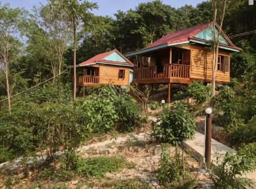 Coconutbeach Bungalows - Bjergudsigt