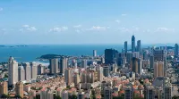 Langve Sea View City Center Apt (Yantai Univ. Intl Expo Center) - Dağ Manzaralı