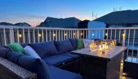 Nordic Retreat Near Wem | Hot Tub, 2 Lounges, Fire Table, King Suite • Sleeps 10