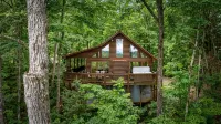 Mountain Views! Private Cabin, Firepit & Hot Tub, Fireplace--Dog Friendly! - Vuoristonäköala