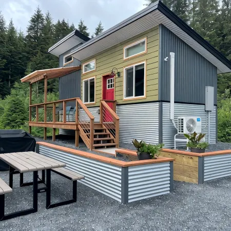 Tiny House w/ Forest Deck - Spruce Woods Acre