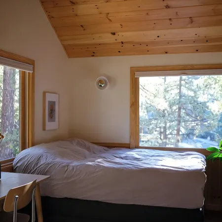 Light filled 3-bedroom cabin with a stone fireplace in magical Idyllwild, CA