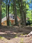 Spacious cabin on beautiful Long Lake w/waterfront view, private dock, fire pit. - Chalets