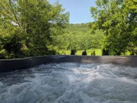 Onyx Owl Cabin: Private Hot Tub⁘Fire Pit⁘Heated Patio⁘Vineyard⁘Hiking⁘Golf - シャレー