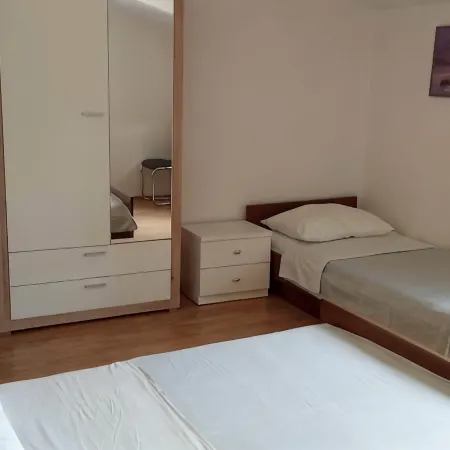 The apartment is located on the first floor of our house, 50 meters from the sea