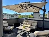 Private Rooftop  BayView&Town2 Lake Michigan Views. Walk to Beach AND Dining! - balcony