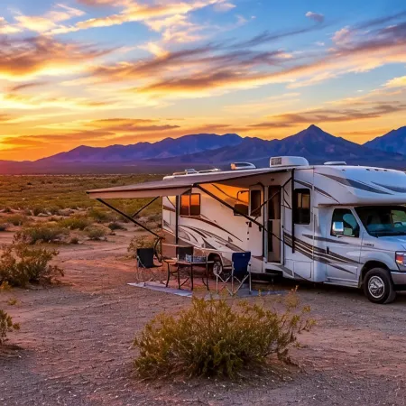 RV Dry Camping Near Arizona Sand Dunes
