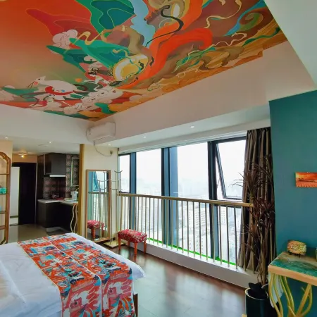 Black Plastic Disc Designer Art Hotel (Lanzhou Central Provincial Maternity and Child Store)