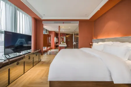 Wanda Plaza Rongjingwan Hotel (Wanda Metro Station Branch), Jinhua City Отели рядом с достопримечательностью «Jinhua Polytechnic»