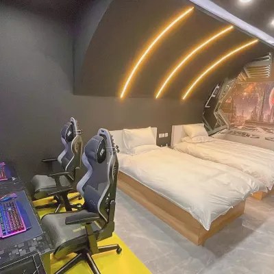 Huoqiu E-sports Apartment Hotel dekat Taman Xinfu