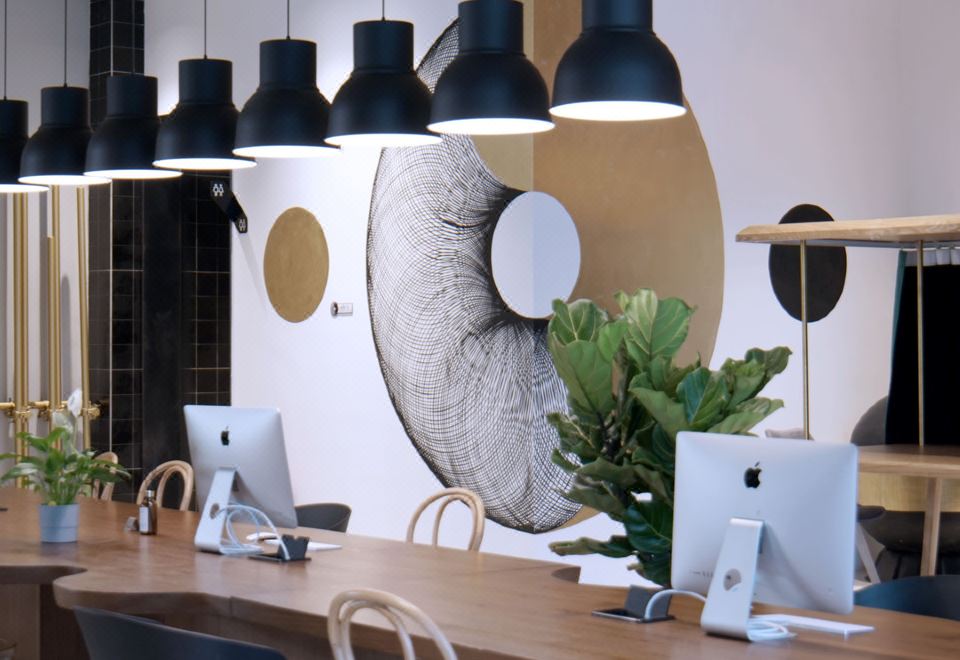 젠궈 히든 호텔의 세련된 복도 혹은 시설 사진