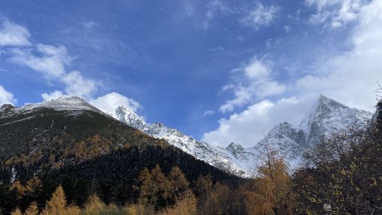 非常完善的景区，比较值，我是秋天去的，人也不多，雪山和黄叶都