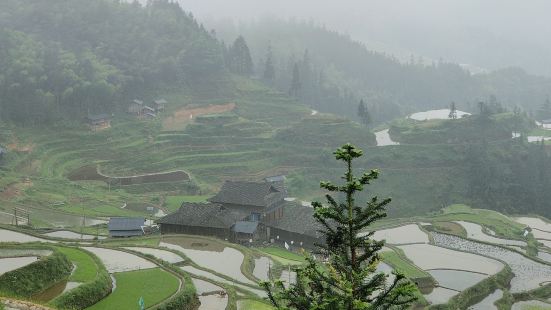 梯田很壮观，景色也很美，里面的古塞，村民，给人一种安逸，怡静