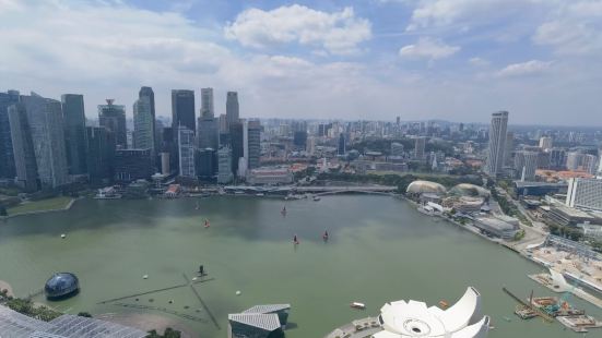 这里可以俯瞰整个新加坡，景色确实非常好。但是太热了，上面连个