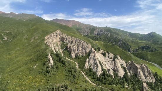 出票快，刷證即可入園，乘坐景區巴士上山，途中有三個觀景台，山