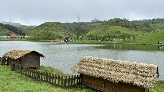 进去的时候真的很犹豫，那么贵的门票，当时的雨雾天气之下能见度