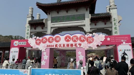 平日去的，人流量也超级多。武汉东湖樱花祭值得一去。建议打车过