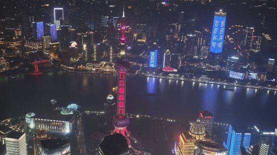 看外滩景色还是不错的，阻尼器演绎本来以为是借助光影错觉给大家