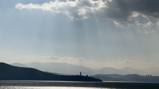 很棒😄，坐船途中拍到了丁达尔效应，还抓拍到了海鸥，途中风景