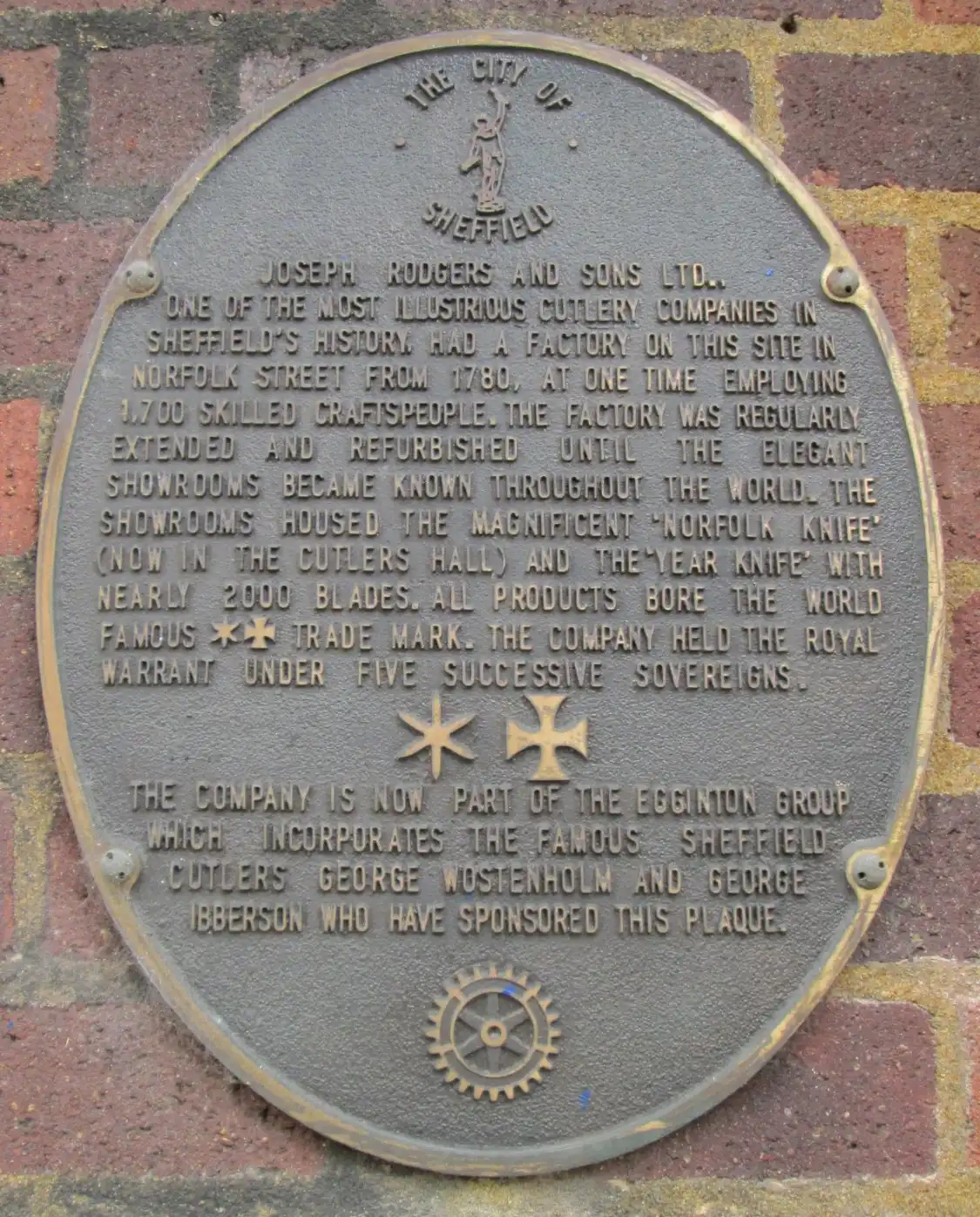 Hotels near Joseph Rodgers & Sons Plaque