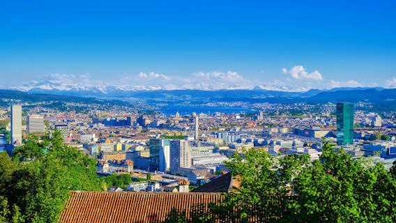 Waid Aussicht über die Stadt Zürich