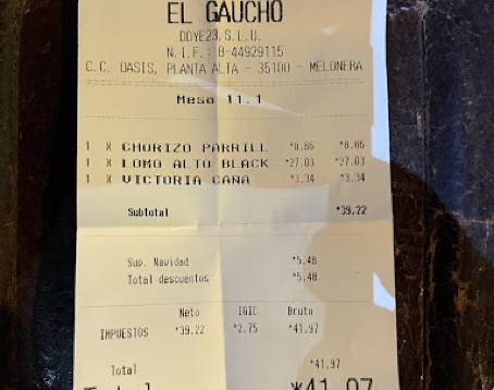 Restaurante el Gaucho Meloneras