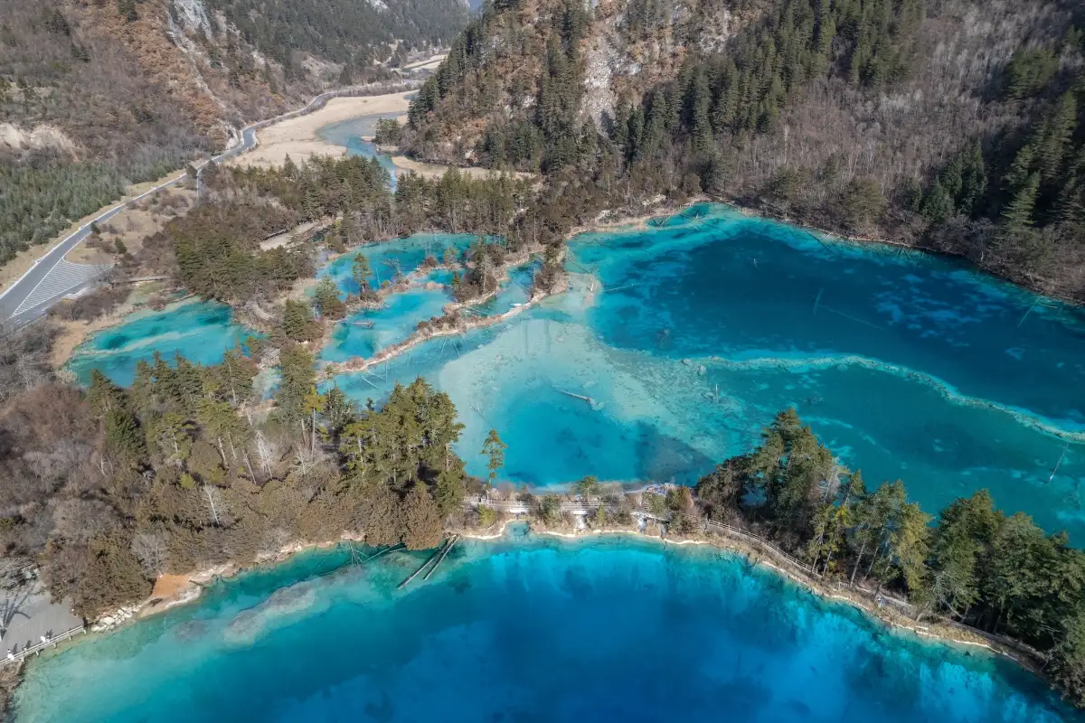 Jiuzhaigou Layout Map: The Y-Shaped Valley