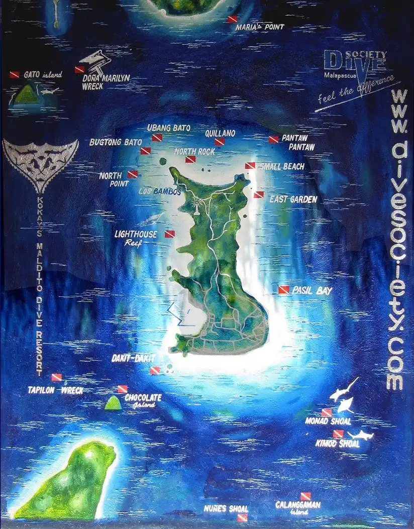 โรงแรมใกล้Dive Society Malapascua