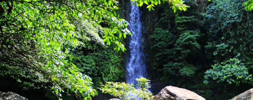 Luhur Waterfalls in Ginanjar, Landbouw
