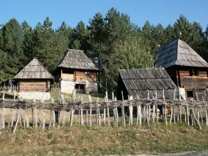 Open air museum Old village Sirogojno