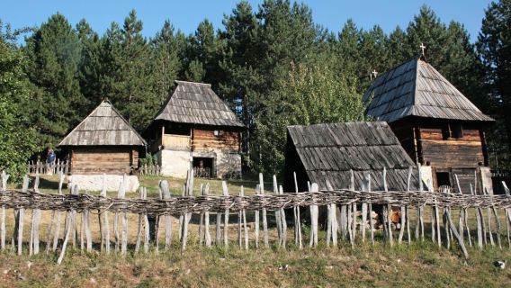 Open air museum Old village Sirogojno
