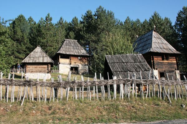 Open air museum Old village Sirogojno