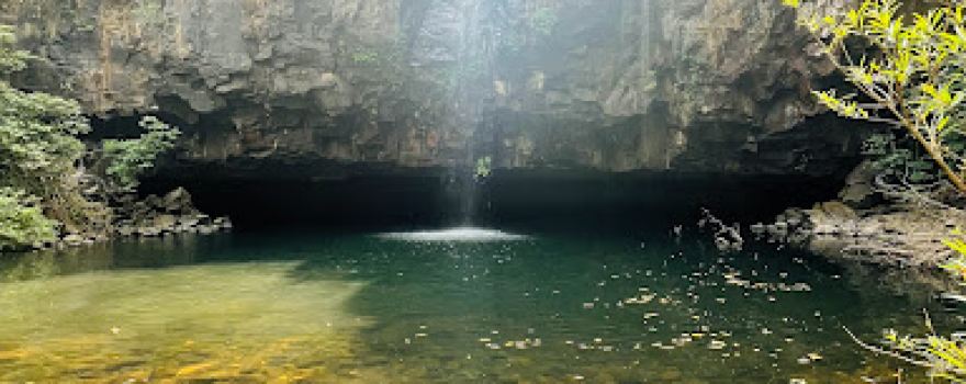 Green valley waterfall