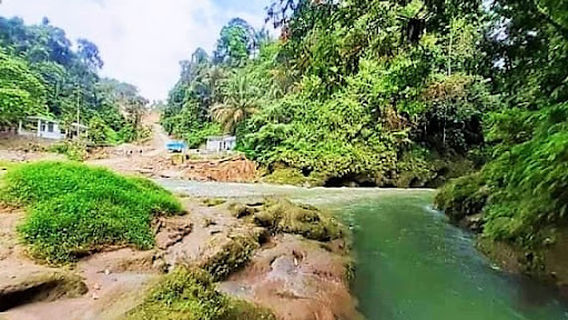 wisata alam pemandian bahbolon huta bayu Desa Bartong