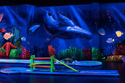 Blacklight Arena 3D Schwarzlicht Minigolf