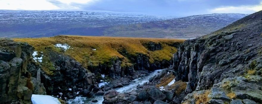 Hengifoss Waterfall