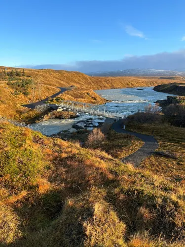 Hrútey Island in Blanda River