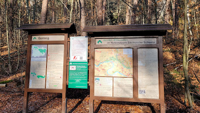 Sandstein Eingang Nationalpark Sächsische Schweiz