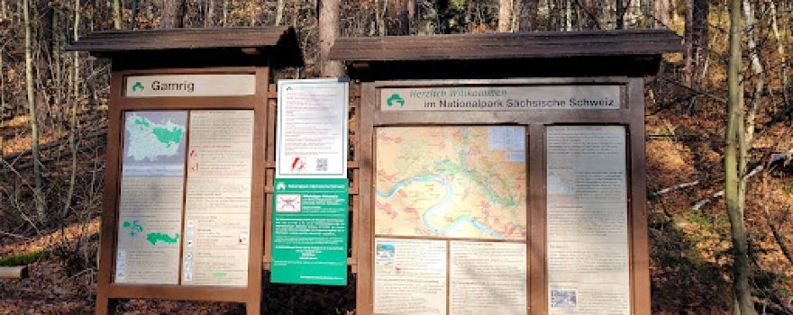 Sandstein Eingang Nationalpark Sächsische Schweiz
