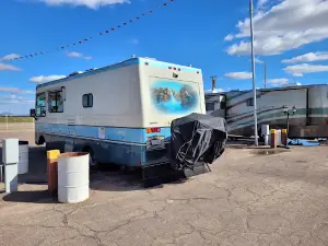 Pinal County Fairgrounds RV entrance.