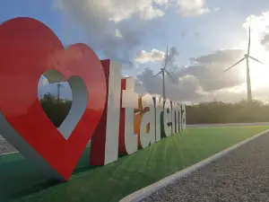 Letreiro na entrada de Itarema