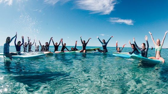 Surfing in Gold Coast
