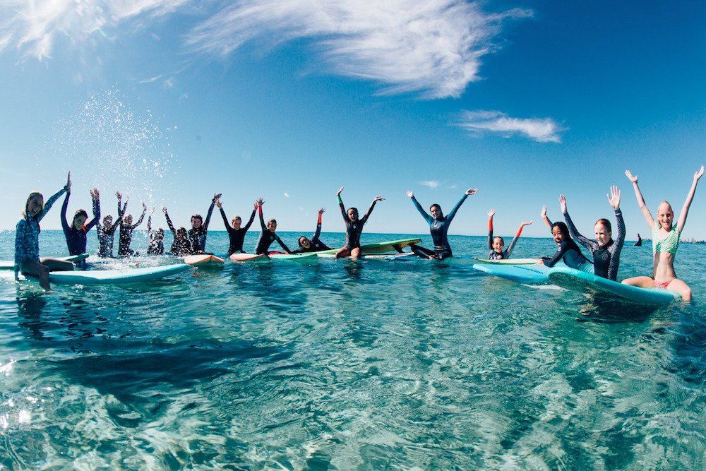 Surfing in Gold Coast