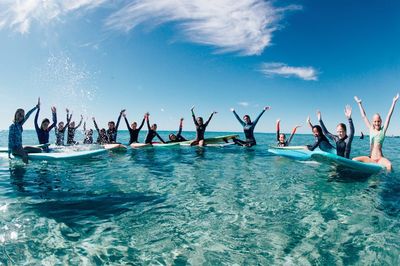 Surfing in Gold Coast