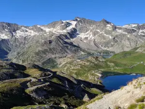 Dam of the lake of Ceresole Reale