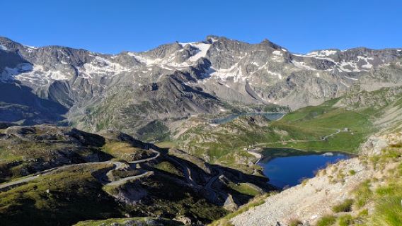Dam of the lake of Ceresole Reale